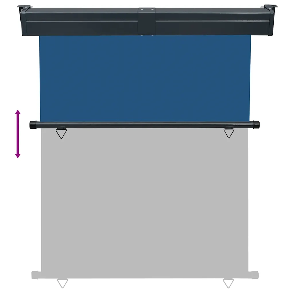 Tenda da Sole | Tenda laterale | Tendalino Laterale per Balcone 145x250 cm Blu