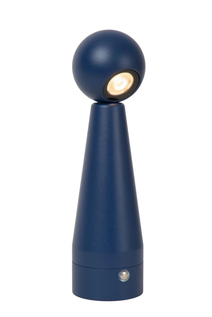 Lampada da tavolo LED 3000K senza fili IPSOS Lucide blu