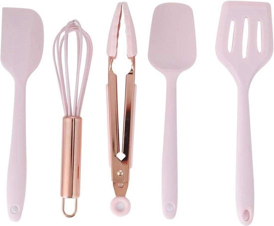Set di Mini Strumenti per Decorazione di Cibi con Spatola, Cucchiaio e Schiuma per Bambini.