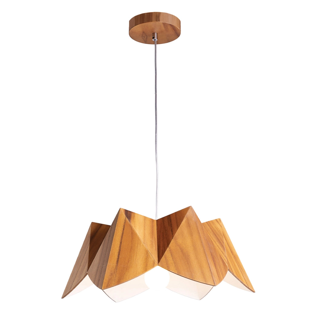 Lampada sospesa Physalis teak Ø46 E27 40W Quintiesse