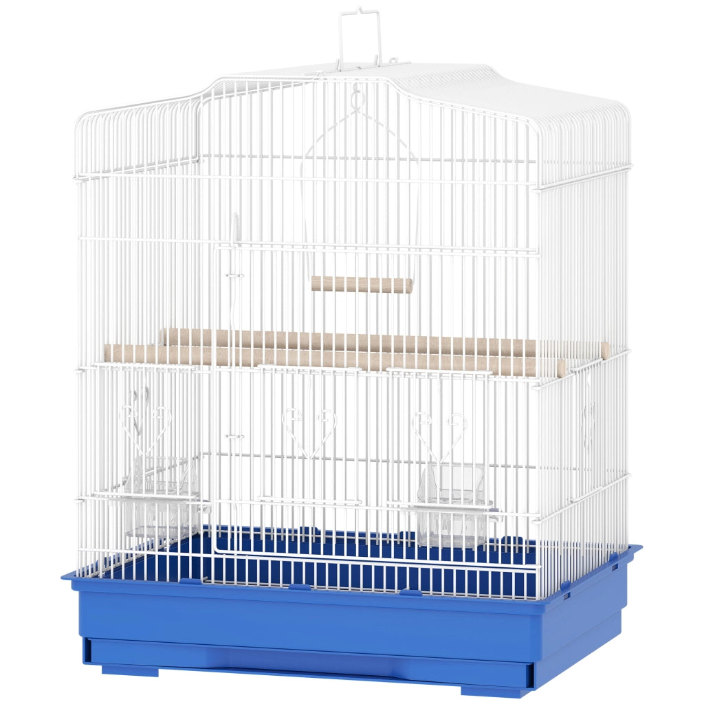 Gabbia per Uccelli ¨C zephmum ¨C Acciaio 46.5x36x59 cm Blu