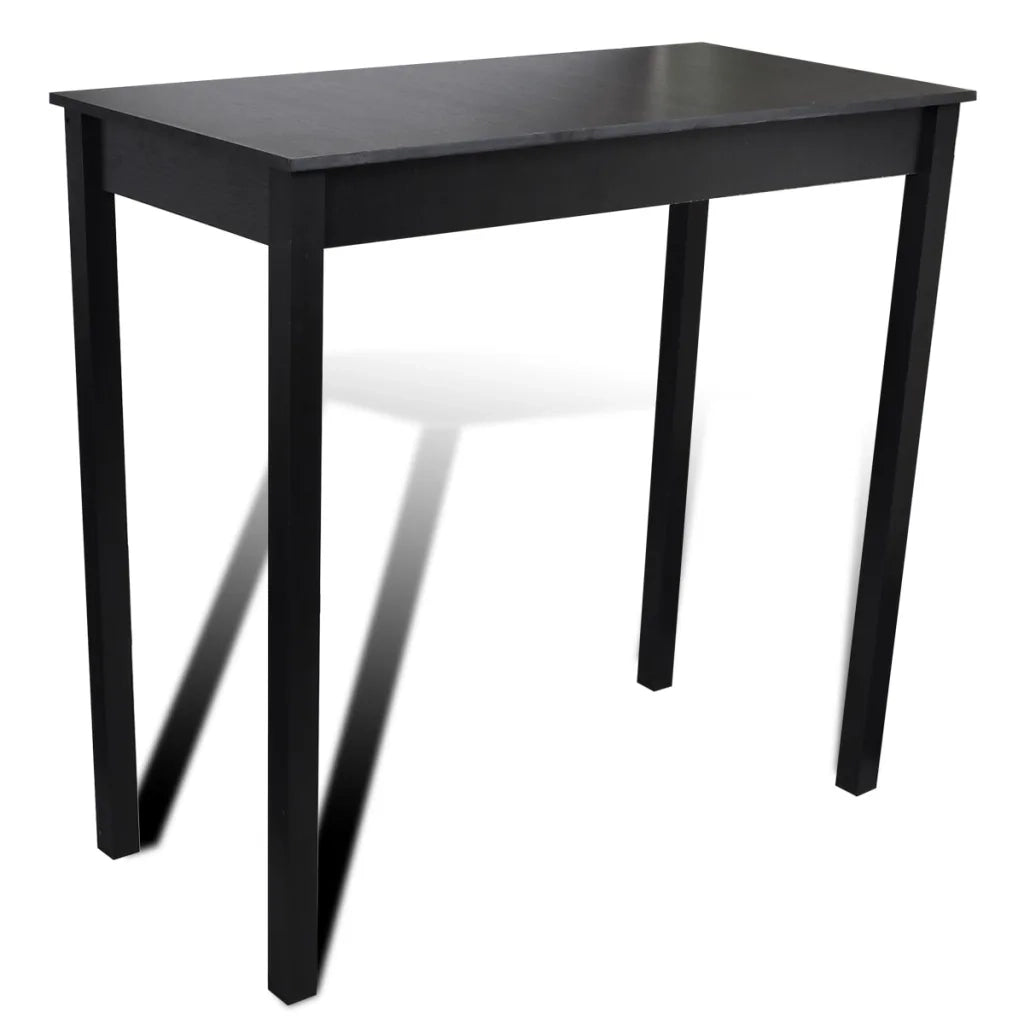 Set Tavolino da Bar con 2 Sgabelli Neri CFW8470203