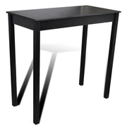 Set Tavolino da Bar con 2 Sgabelli Neri CFW8470203
