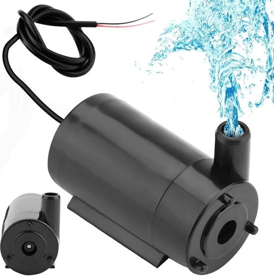 Mini-pompa ad acqua ultra stile pompa di immersione per acquari - pompa per acquari e vasi - sistema di hydrocultura pompa di fonte - corda di rete - fontana per giardino statue - sistema di hydrocultura - 80 litri pompa di fonte