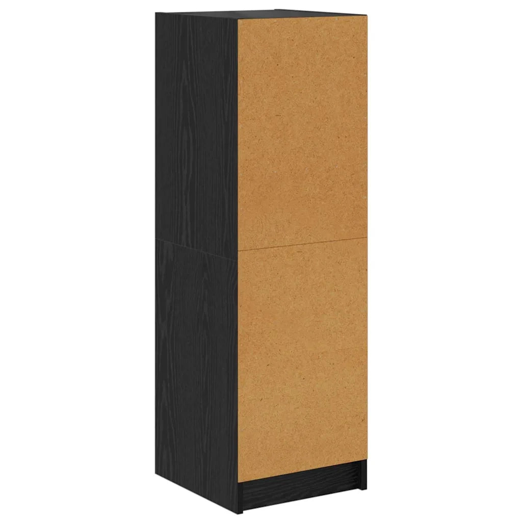Credenza-Buffet-Armadio da cucina Rovere Nero 35 x 37 x 109 cm Legno multistrato
