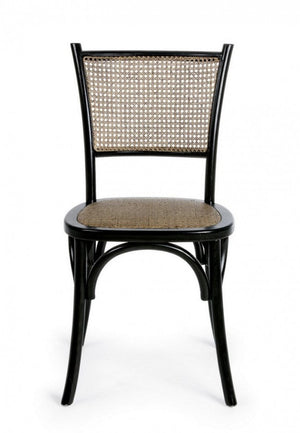 Sedia Carrel Nero in Legno