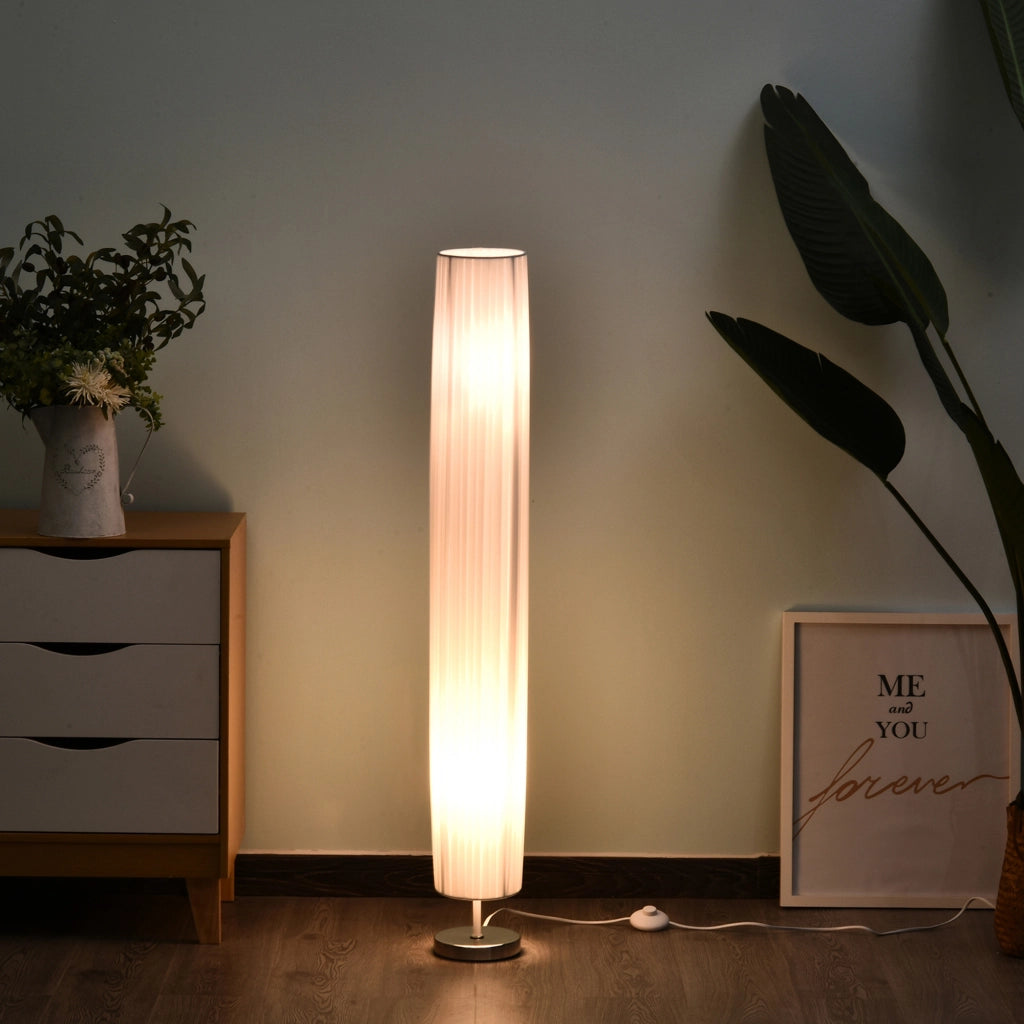 Lampada da Terra Moderna per Soggiorno Camera da Letto ¨C zephmum ¨C 120 cm Bianco