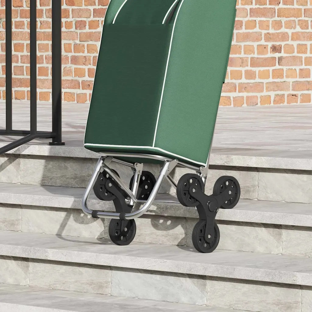 Carrello della spesa Verde 39,5 x 33 x 93 cm Tessuto Oxford 42002340