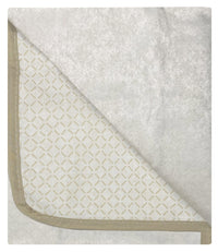 Copridivano con Penisola Sinistra Seduta 290 cm in Poliestere e Cotone Panna