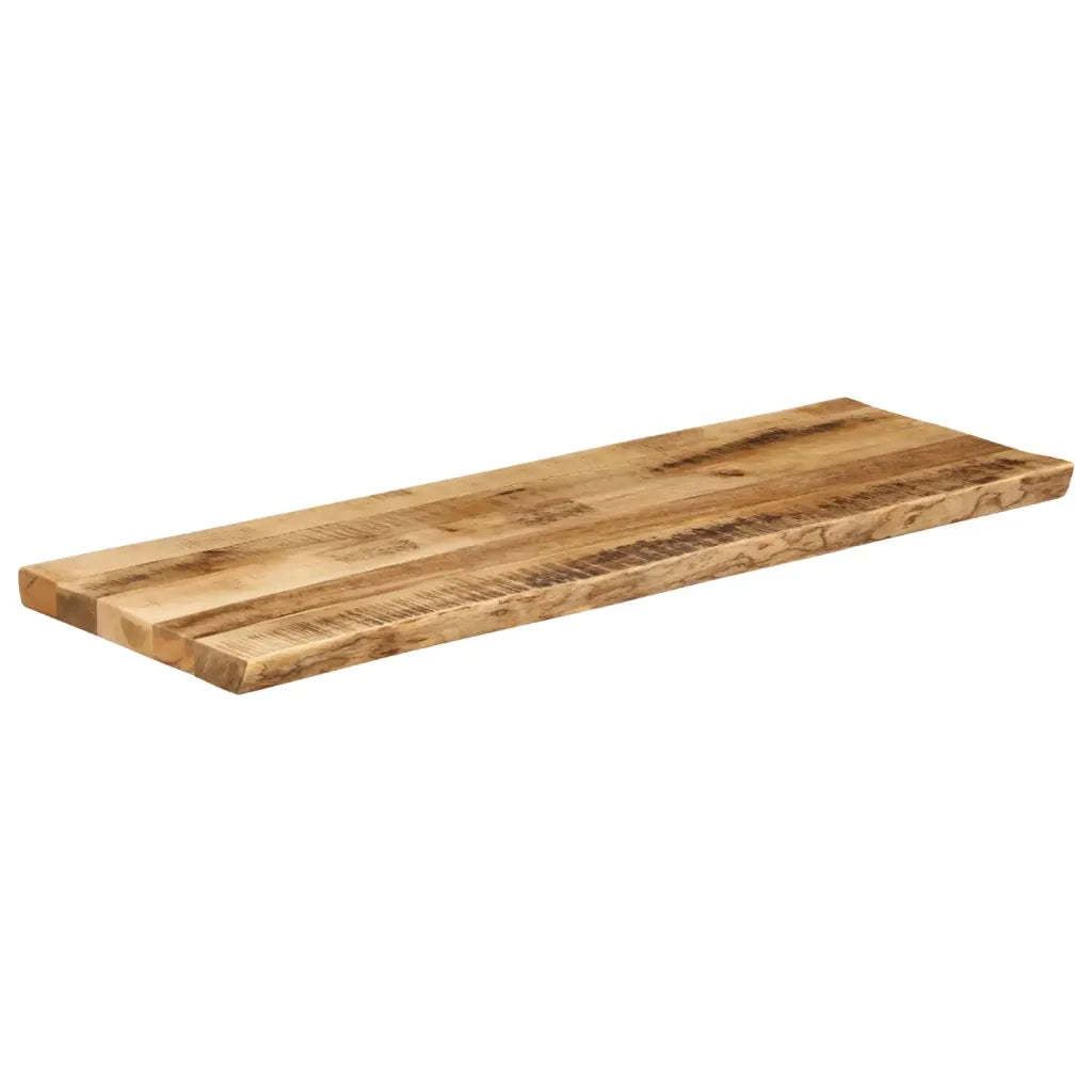 vidaXL Piano Tavolo Bordi Vivi 140x40x3,8 cm Legno di Mango Grezzo