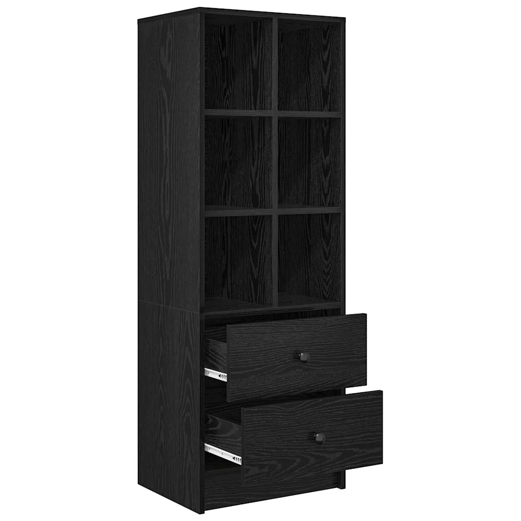 Credenza con Cassetto-Buffet-Armadio da cucina Rovere Nero 45,5 x 34 x 127 cm