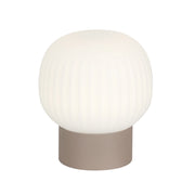 Lampada da tavolo Montes Italux bronzo vetro LED 6W