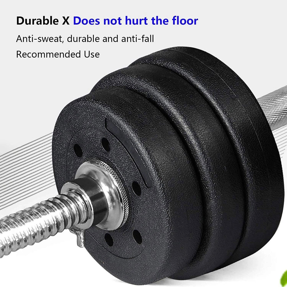 Trade Shop - Coppia Dischi Dummbell Pesi Disco Per Bilanciere Manubri Da 2 Kg Bodybuilding -