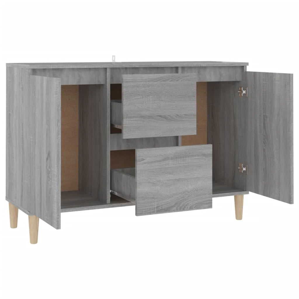 Buffet credenza cassettiera armadio mobile contenitore organizer cucina soggiorno salotto Sonoma 101 x 35 x 70 cm legno ingegnerizzato grigio 02_0036265