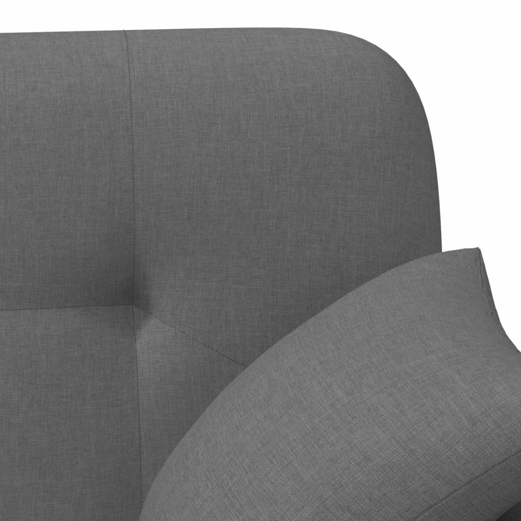 Loveseat con bottoni imbottiti Grigio Scuro 120 x 65 x 79 cm 42041810