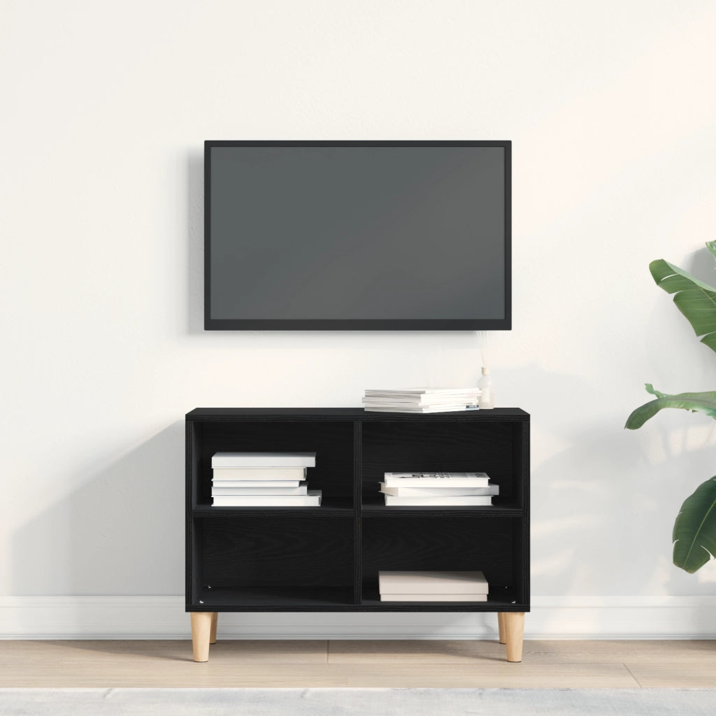 Mobile TV in Rovere Nero - 69.5x30x50 cm, Realizzato in legno ingegnerizzato