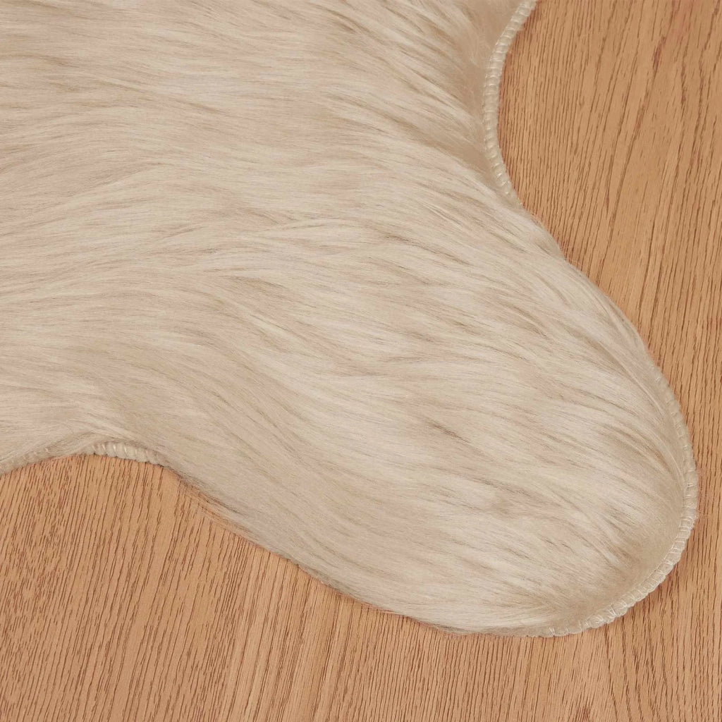 Tappeto in finta TAFALLA Beige 50 x 80 cm Poliestere
