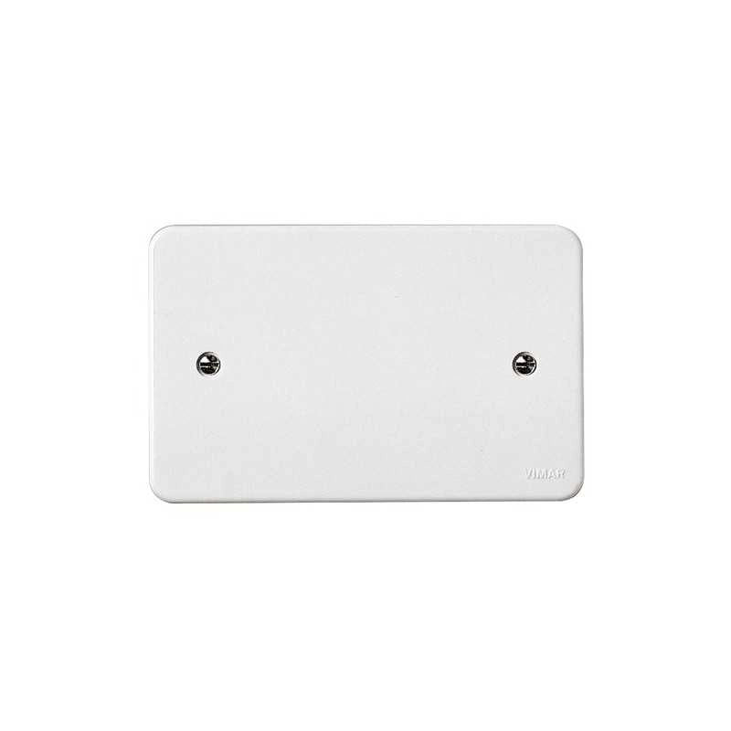 02653 Coperchio Rettangolare con Viti 3 Moduli Bianco
