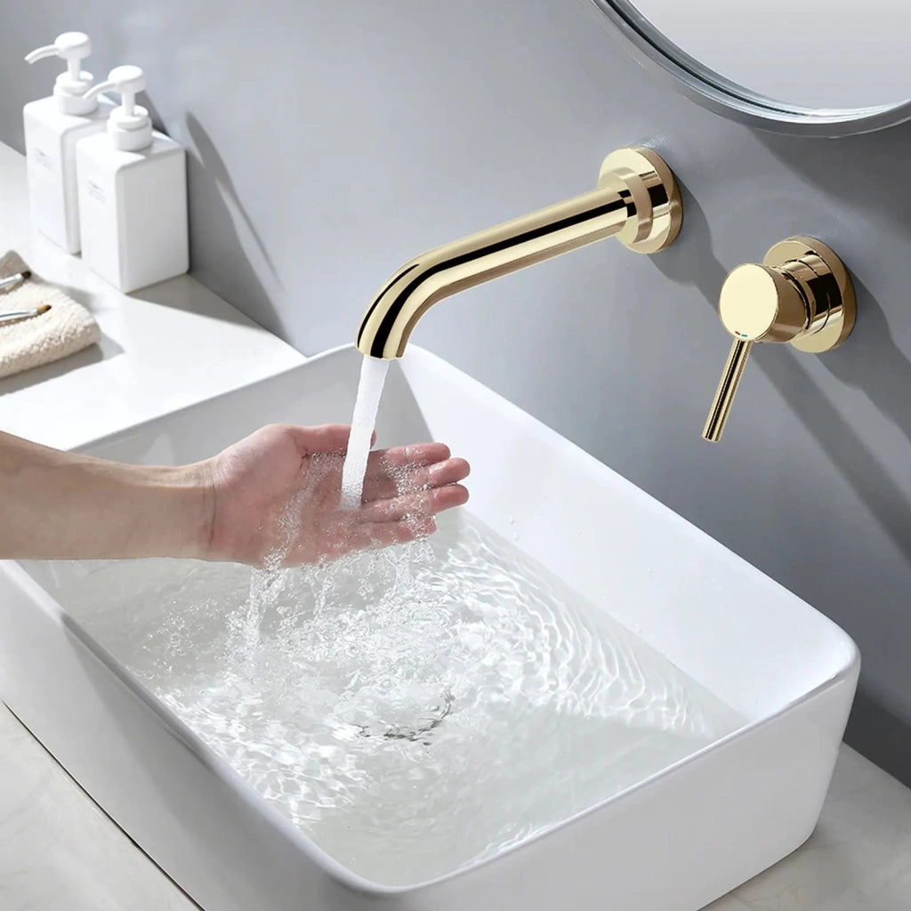 Rubinetto Da Incasso Rea Lungo Long Gold + Box