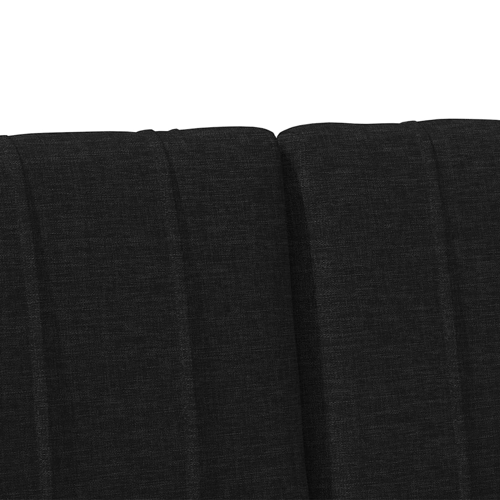 Testiera imbottita-Testiera con Cuscini-Testata Nero 150 cm Pino massello 504433