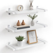 Pannello ligneo rimovibile - spazievendente - set di 3 - bianco - legno massello - 1,5 x 12 x 40 cm