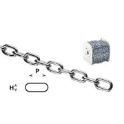 CATENA GENOVESE SU BOBINA n°32 (12 mm) - PxH 475x205 - bobina 10 mt - CATENIFICIO RIGAMONTI