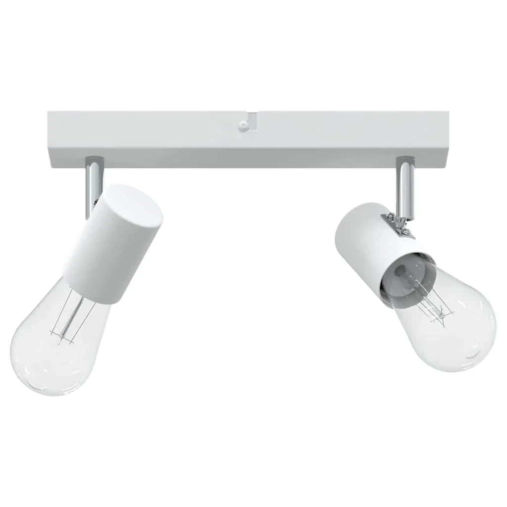 Faretto da soffitto moderno orientabile 26 x 6,5 x 11,5 cm in metallo bianco 02_0058289