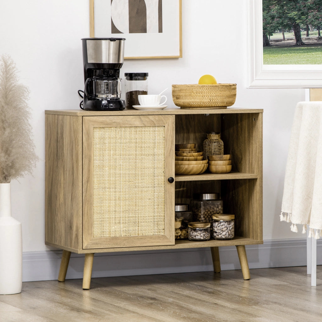 Mobile Consolle Ingresso ¨C Xylo ¨C Rattan Naturale 80x39x70 cm