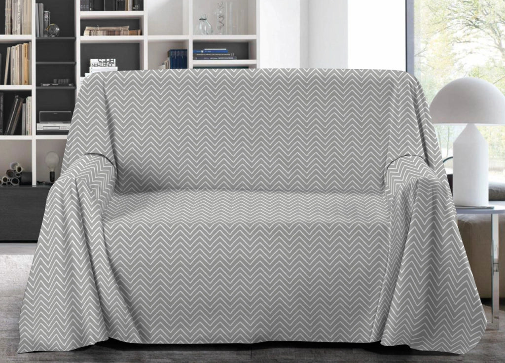 Telo Arredo Granfoulard Copritutto Salvadivano 100% Cotone Disegno Happy - Singolo - Happy
