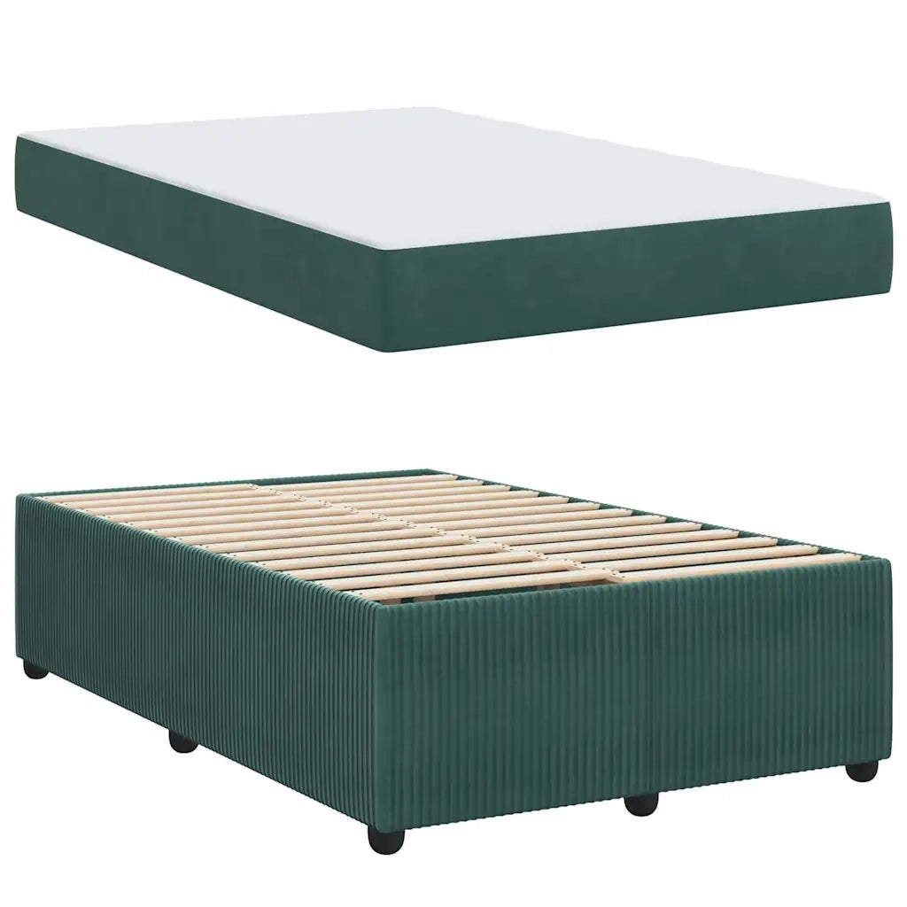 Struttura del letto Verde Scuro 120 x 200 cm Tessuto 3398389