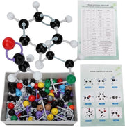 Kit di struttura molecolare organica e inorganica - 267 pezzi - Modelli molecolari di chimica organica - Set per studenti e docenti