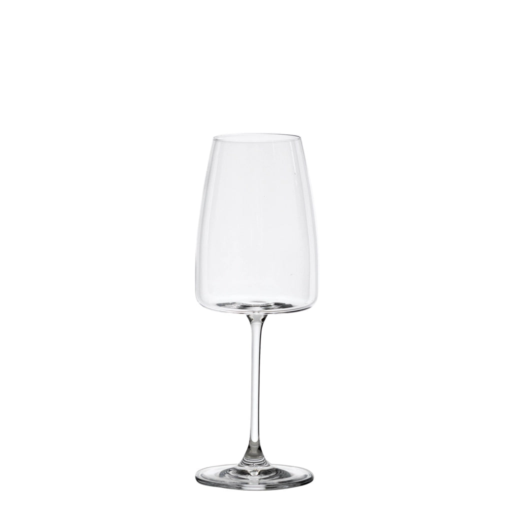 Zafferano Set 6 Calici per Spumante Collezione Altopiano in Vetro Sonoro Superiore Trasparente 42 cl - Design Elegante per Brindisi di Qualità