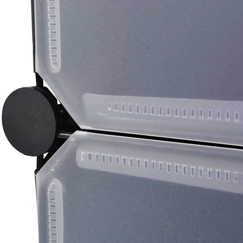 Armadietto Modulare 18 Scomparti Nero e Bianco 37x146x180,5 cm CFW2398299