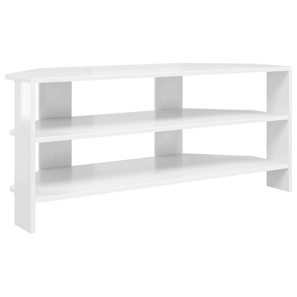 MobileTVAngolare 102x40,5x45cm Bianco ad Alto Lucido 889769