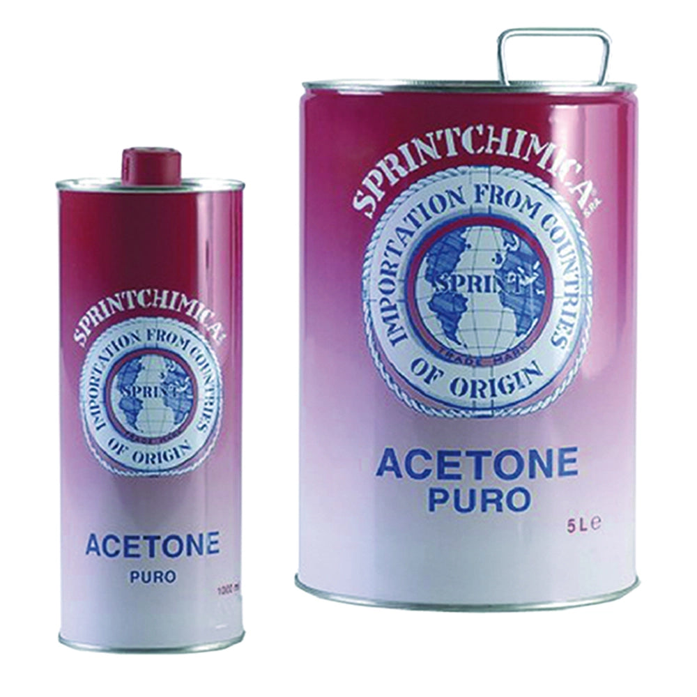 ACETONE PURO Lt. 5- 4 pezzi  - SPRINTCHIMICA