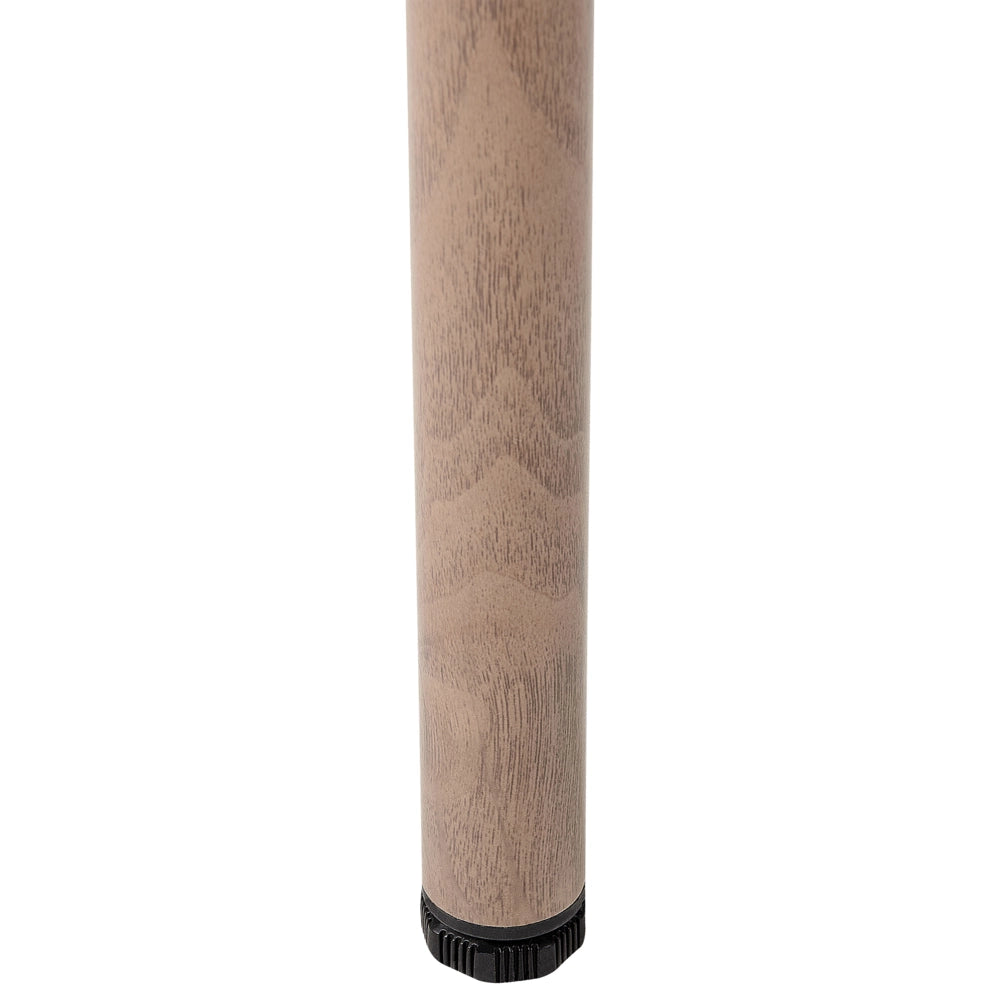 Tavolo da pranzo da giardino in legno scuro Trasferimento termico Telaio in alluminio 6 posti resistente alle intemperie Patio esterno