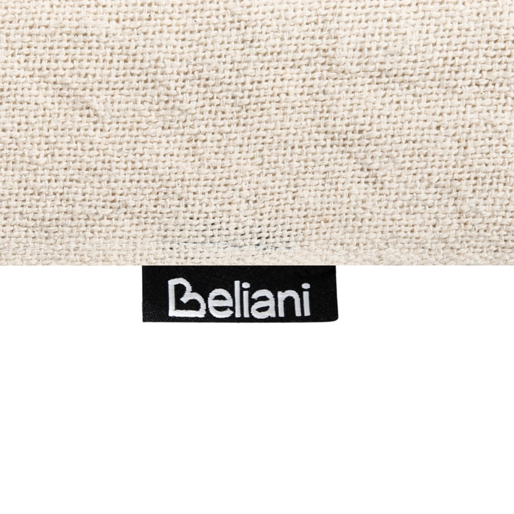 Coperta in cotone beige chiaro con frange e motivo geometrico 200 x 200 cm stile boho soggiorno camera da letto accessorio divano