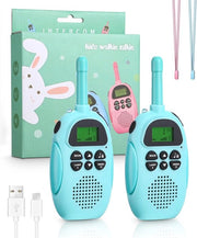 Walkietalkie Ricaricabile per Bambini | 22-Canali Radio per Bambini | Giocattolo per Avventure all'Aperto