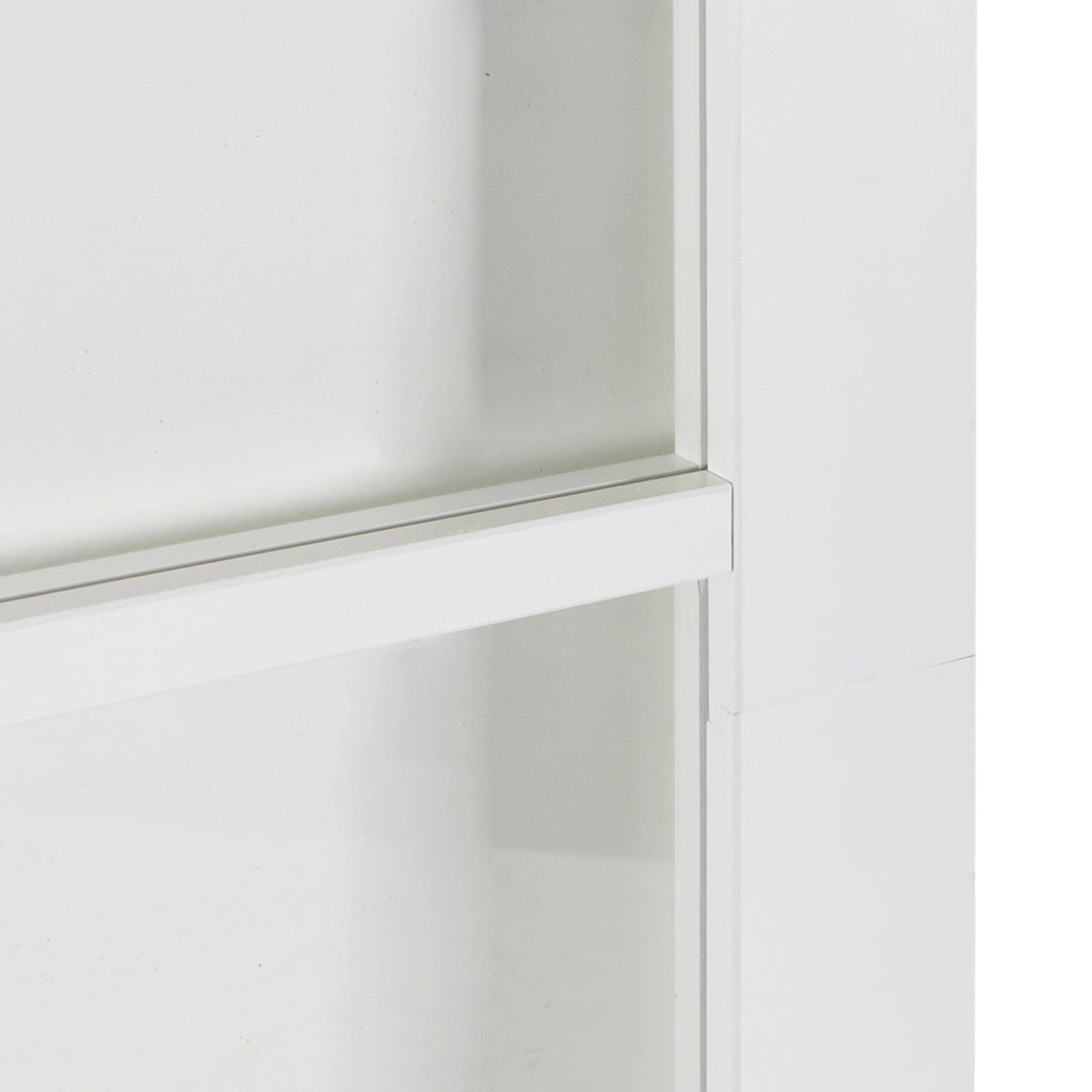 Porta scorrevole  con set hardware bianco 83x202 cm legno massello di pino