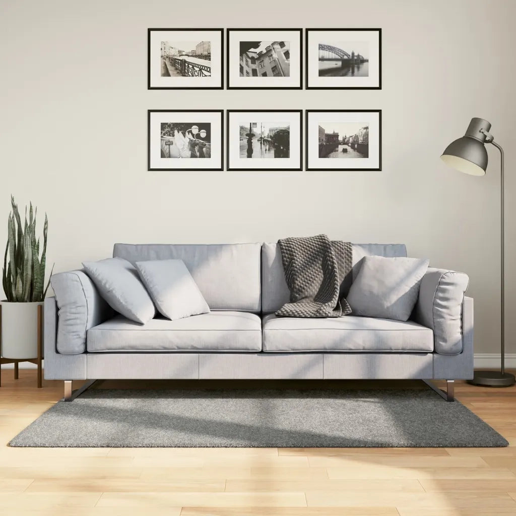 Tappeto Shaggy PAMPLONA a Pelo Lungo Moderno Verde 80x150 cm 375295