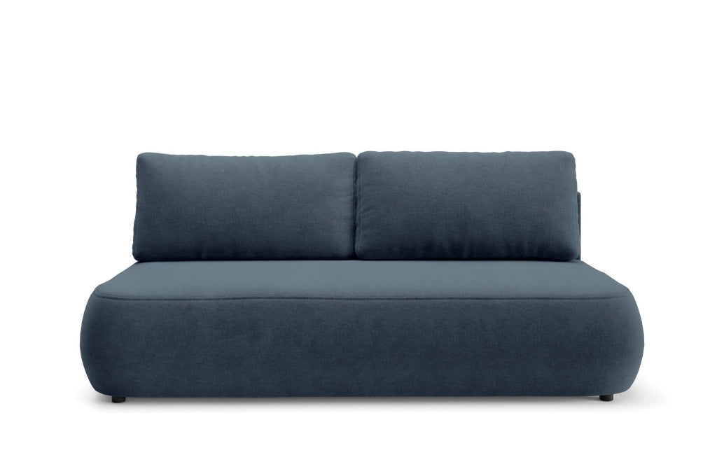 Brugnato, Divano Letto 2 Posti Contenitore, 210x106 cm blu