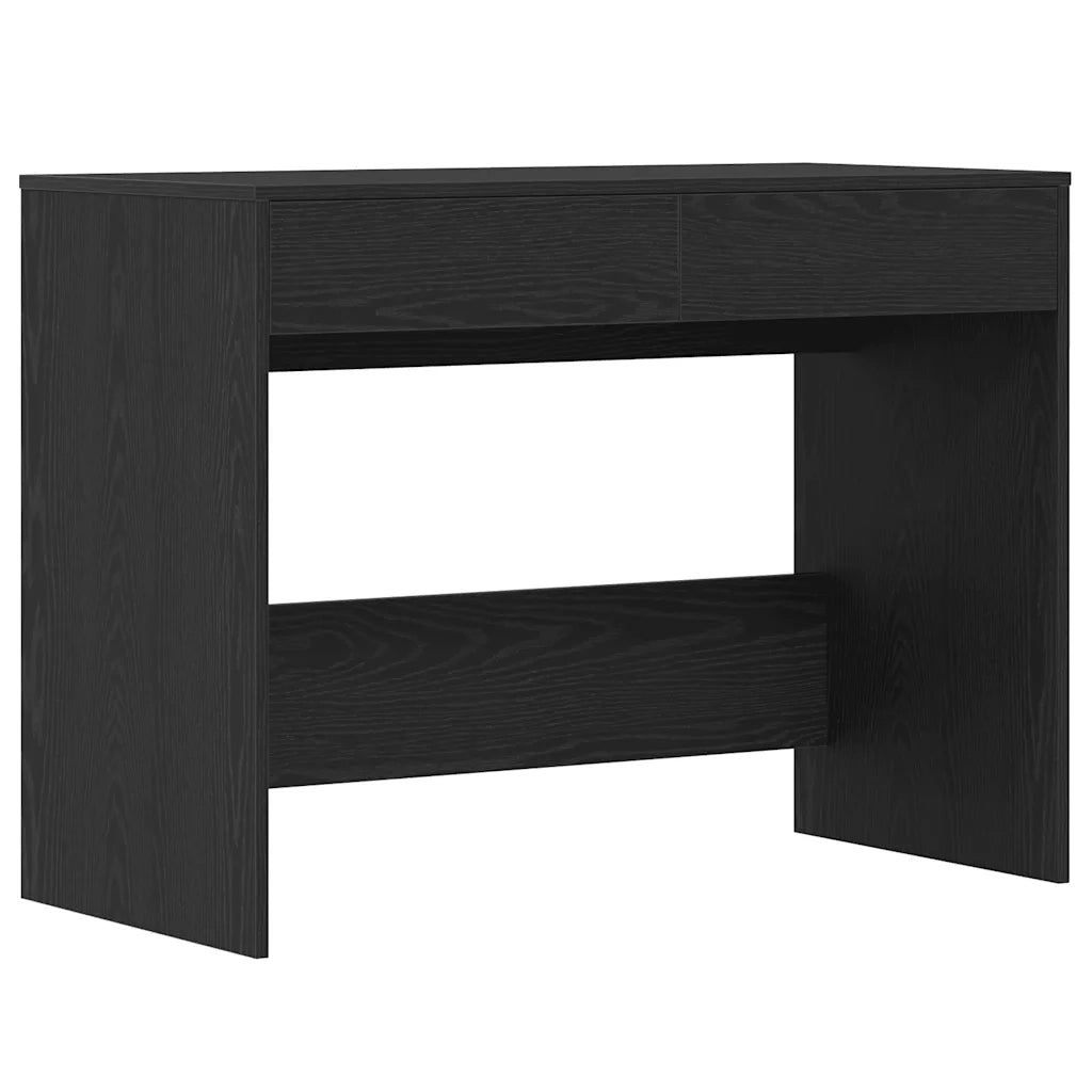 Scrivania Rovere Nero 101x50x76,5 cm in Legno Multistrato 862080
