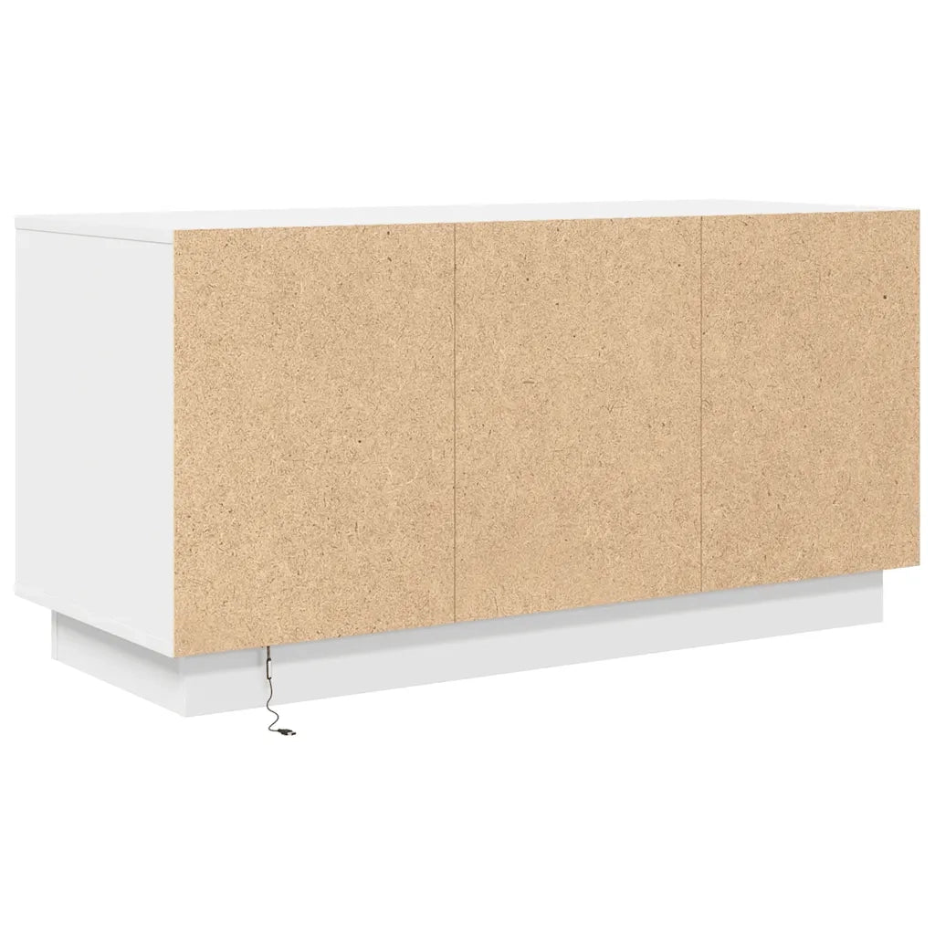Mobile Porta TV con Luci LED Bianco 100x41x50 cm