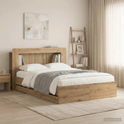 Struttura del letto con stoccaggio e testata Rovere Artigianale 3445818