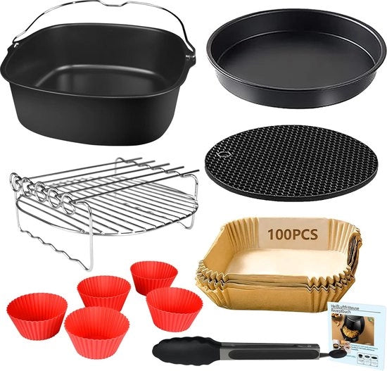 Accessori per Airfryer - Set di Accessori per Airfryer - Adatto per Fritture ad Aria Calda