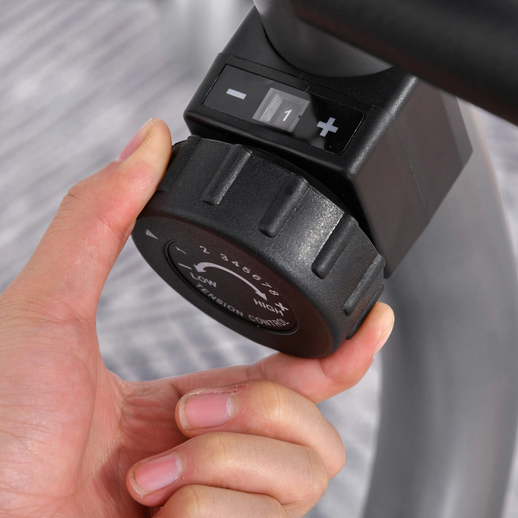 Ergometro da riposo con display LCD e resistenza magnetica 8 livelli ¨C zephmum ¨C Sensori frequenza cardiaca, schienale regolabile, peso max 110 kg