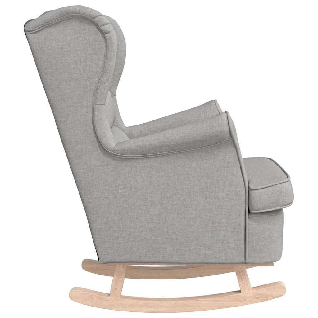 Sedia a Dondolo Nuvola Grigia 74x90x102 cm in Tessuto 4016929