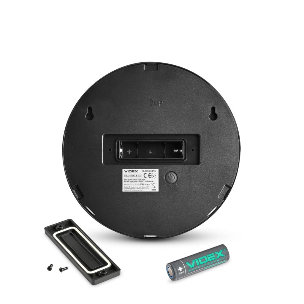 Applique solare LED tonda 500lm sensore movimento IP54 Videx