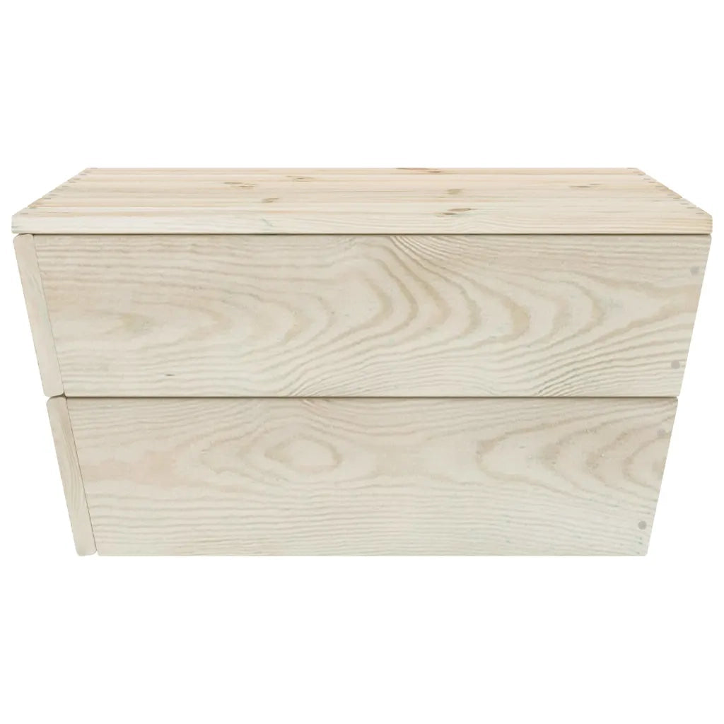 Set Divani da Giardino su Pallet 7 pz in Legno Abete Impregnato 3063724