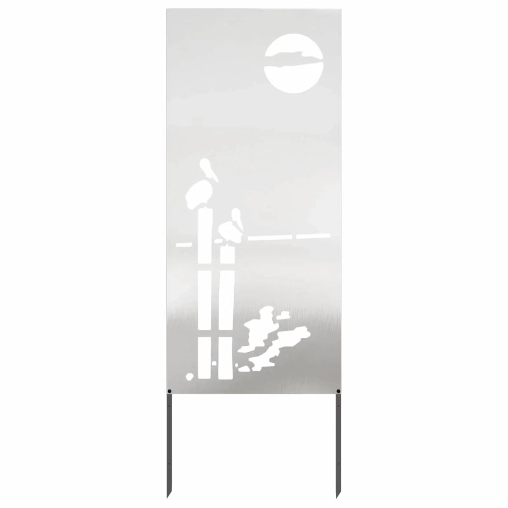 Schermo per privacy in giardino Traforo Argento 50 x 140 cm 876319